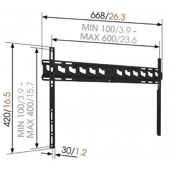 HOLDER TV VOGELS MA4000-A1 40-80