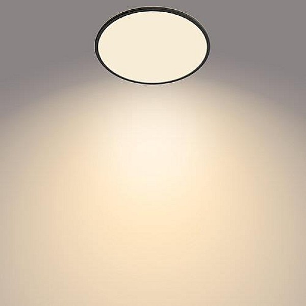 Lampa Philips Superslim. 22W. 2700°K. melna