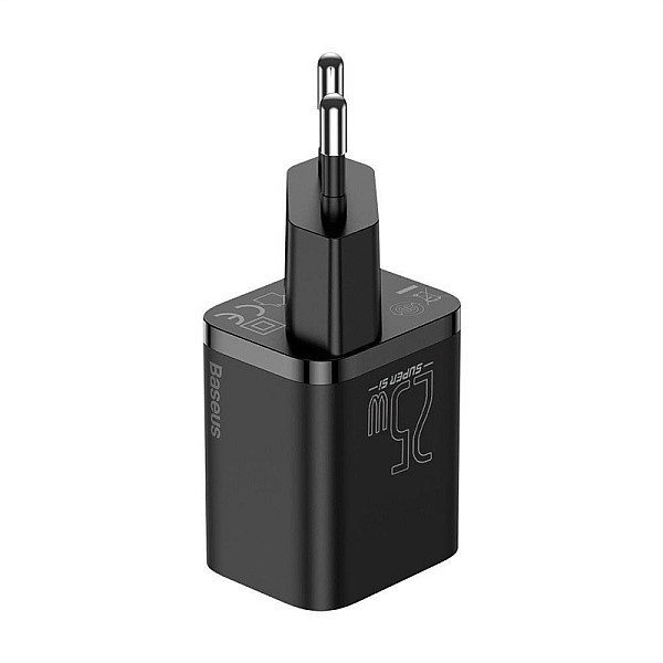 1C 25W CHARGER WITH CABLE BLACK