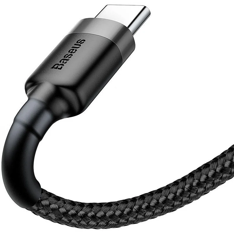 Vads BASEUS USB TypeA M. USB TypeC M. 1m melns CATKLF-BG1 Vads BASEUS USB TypeA M. USB TypeC M. 1m melns CATKLF-BG1