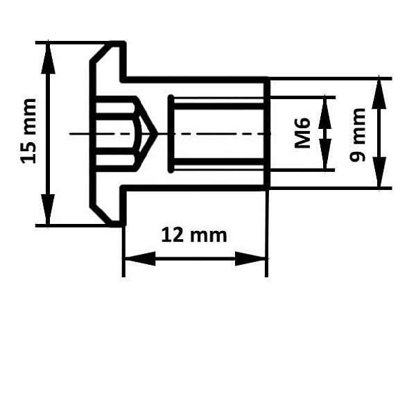 Baldinės veržlės HAUSHALT. 6×9×12 mm. 20 vnt.