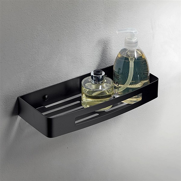 NERVA SHOWER CADDY RECTANGULAR MATT BLCK