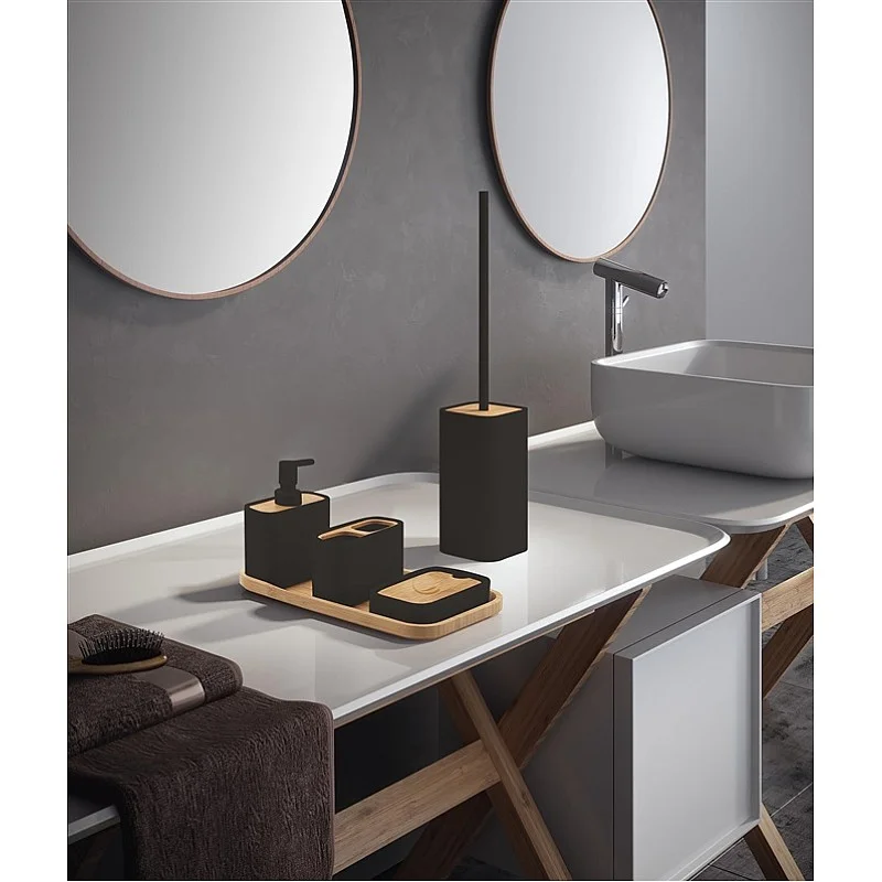 NINFEA TOOTHBRUSH HOLDER MATT BLACK NINFEA TOOTHBRUSH HOLDER MATT BLACK