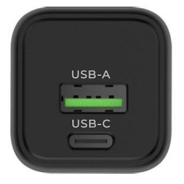 Įkroviklis Standart GT-MJ65. USB Type C/USB. juoda