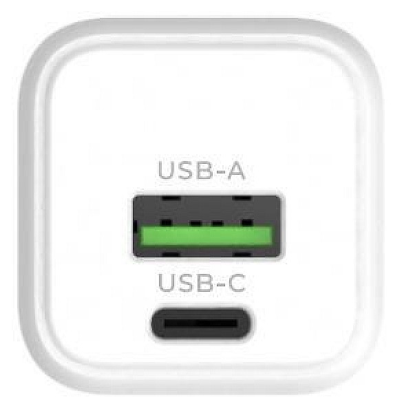 Lādētājs Standart GT-MJ65. USB/USB Type-C. balta