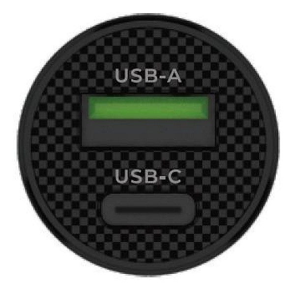 CHARGER AUTO GT-ZJ21 20W USB-A/USB-C BK