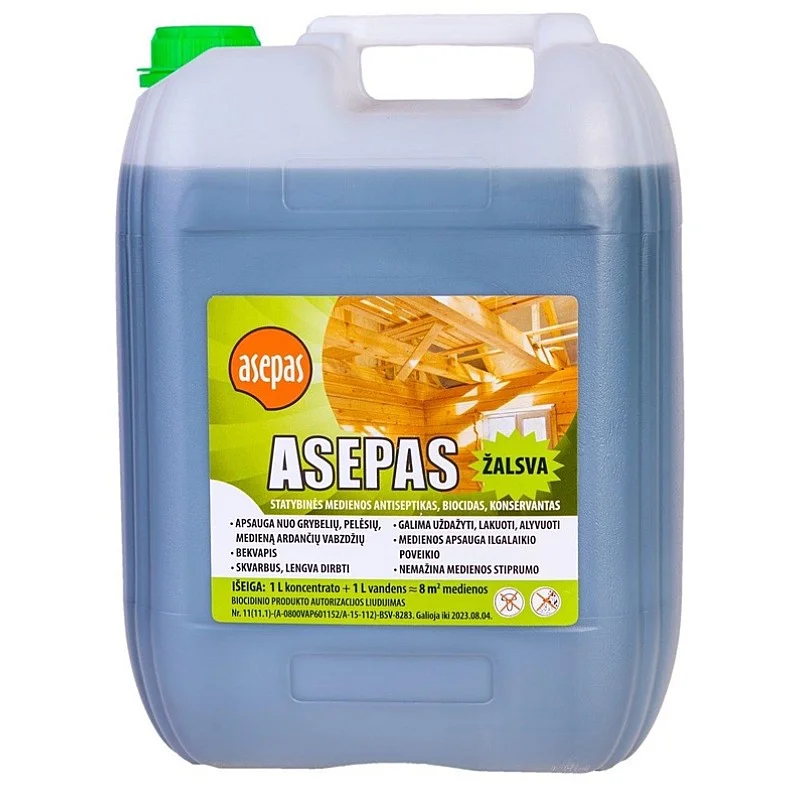 ANTISEPTICS ASEPAS GREEN 10L ANTISEPTICS ASEPAS GREEN 10L