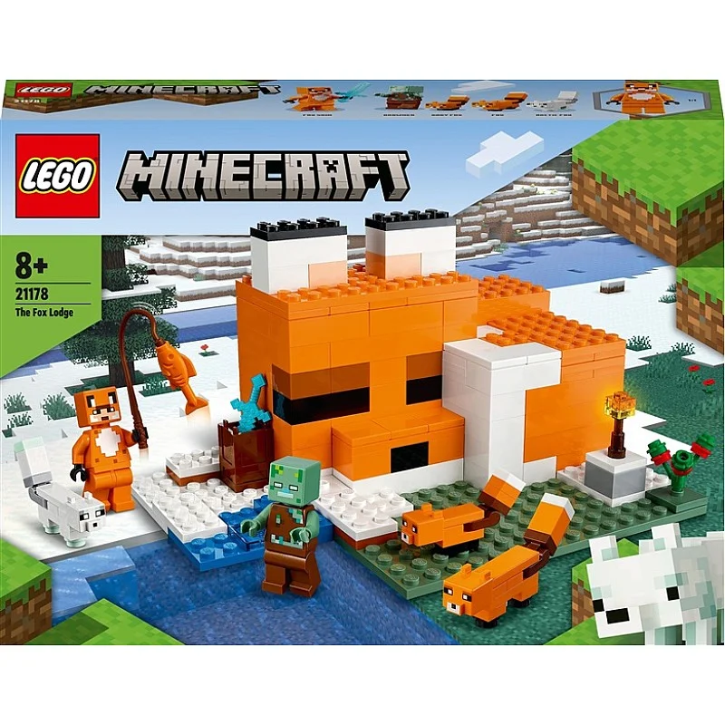 Konstruktorius LEGO Minecraft Lapių buveinė 21178. 193 vnt.