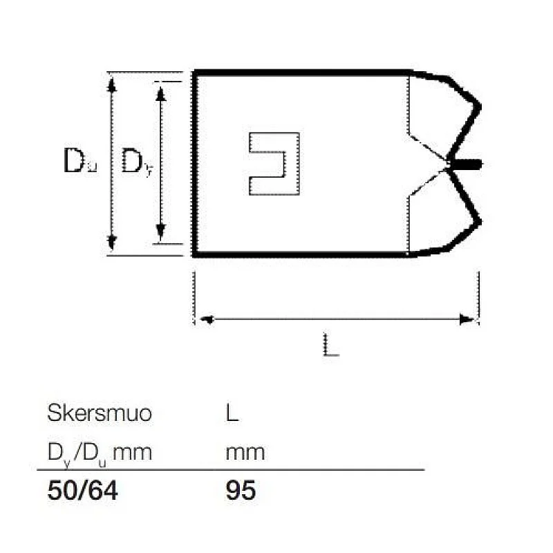 Drenāžais santeh.savienojums D50 Drenāžais santeh.savienojums D50
