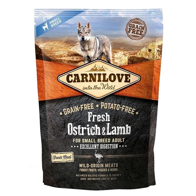 FRESH OSTRICH_LAMB FOR SMALL BREED 1.5KG