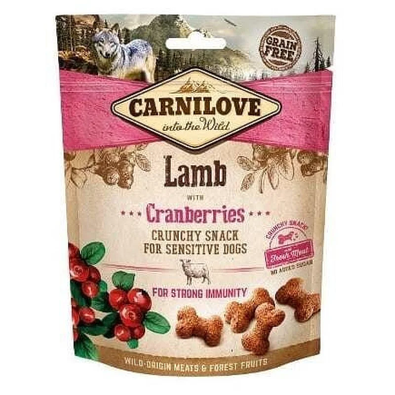 Gardums suņiem Carnilove Lamb with Cranberries. 0.2 kg Gardums suņiem Carnilove Lamb with Cranberries. 0.2 kg
