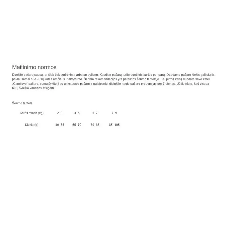 Sausā kaķu barība Carnilove. 2 kg Sausā kaķu barība Carnilove. 2 kg