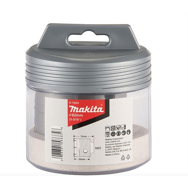 Gręžimo karūna Makita D-73944. 82 mm