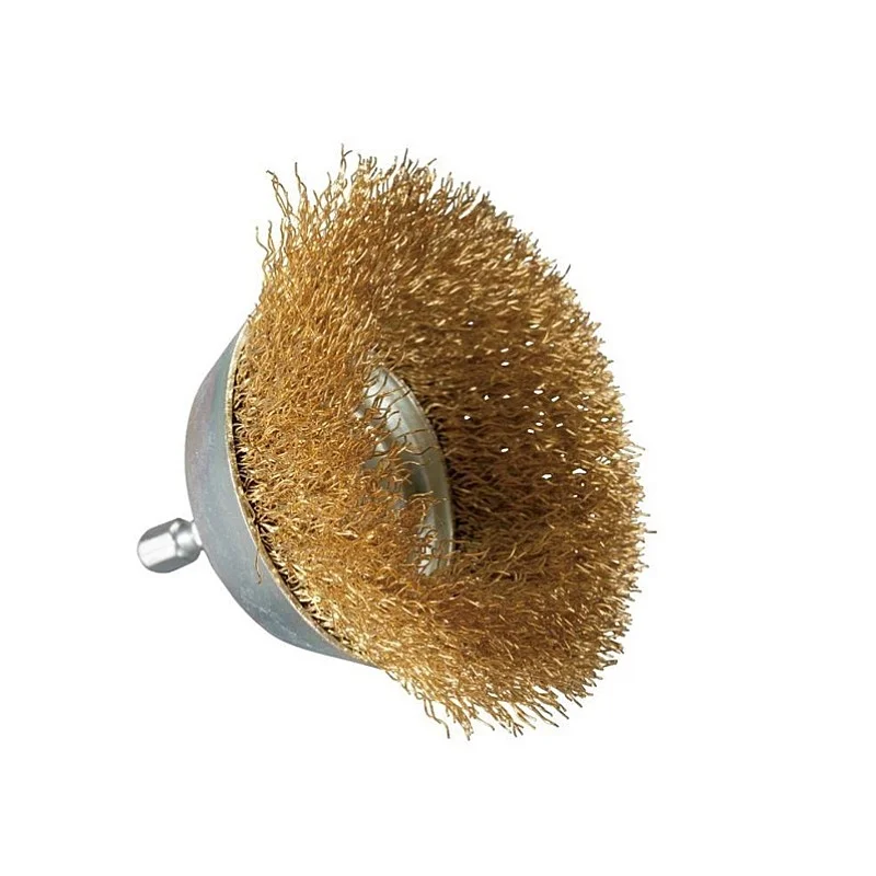 WIRE CUP BRUSH (BRASS COATED) WIRE CUP BRUSH (BRASS COATED)