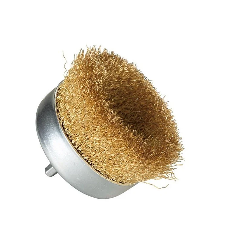WIRE CUP BRUSH (BRASS COATED) WIRE CUP BRUSH (BRASS COATED)