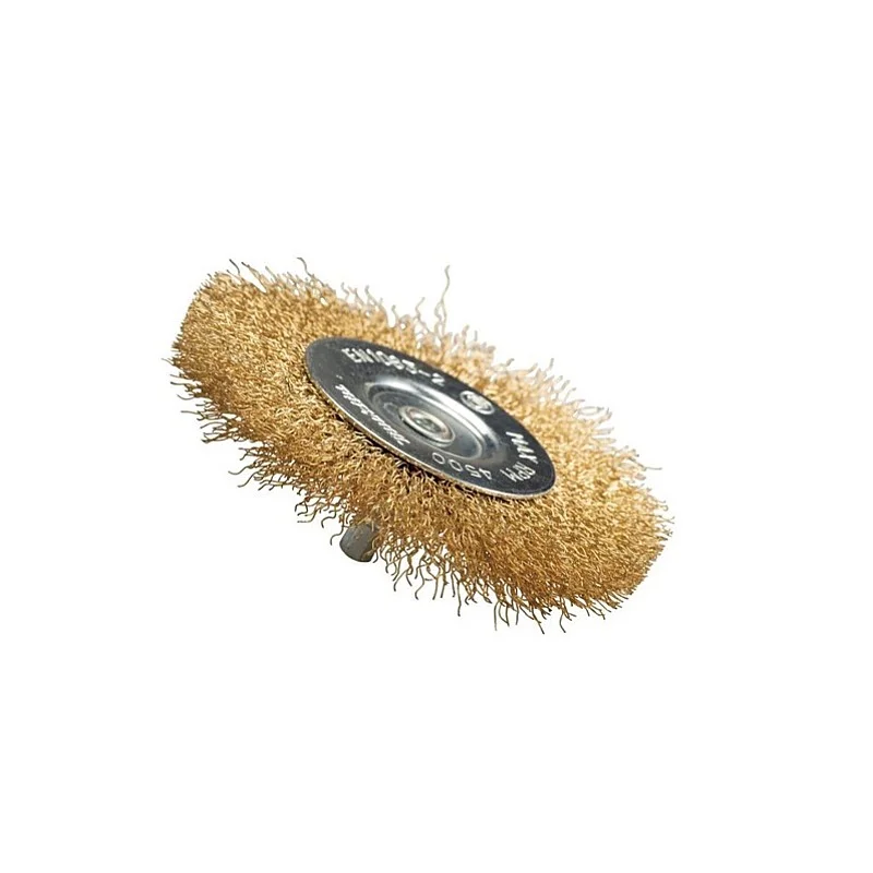 WIRE WHEEL BRUSH (BRASS COATED) WIRE WHEEL BRUSH (BRASS COATED)
