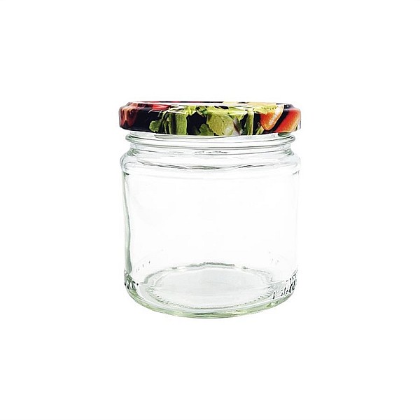 JAR 210ML WITH LID 66MM 6PCS