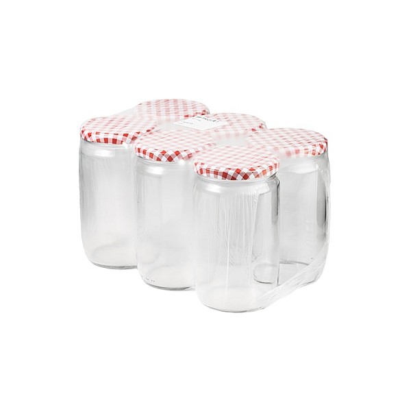 JAR 720ML WITH LID 82MM 6PCS