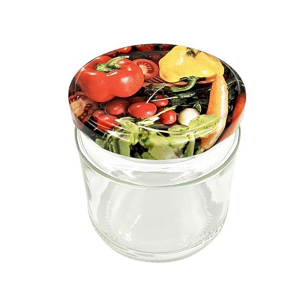 JAR 210ML WITH LID 66MM 6PCS