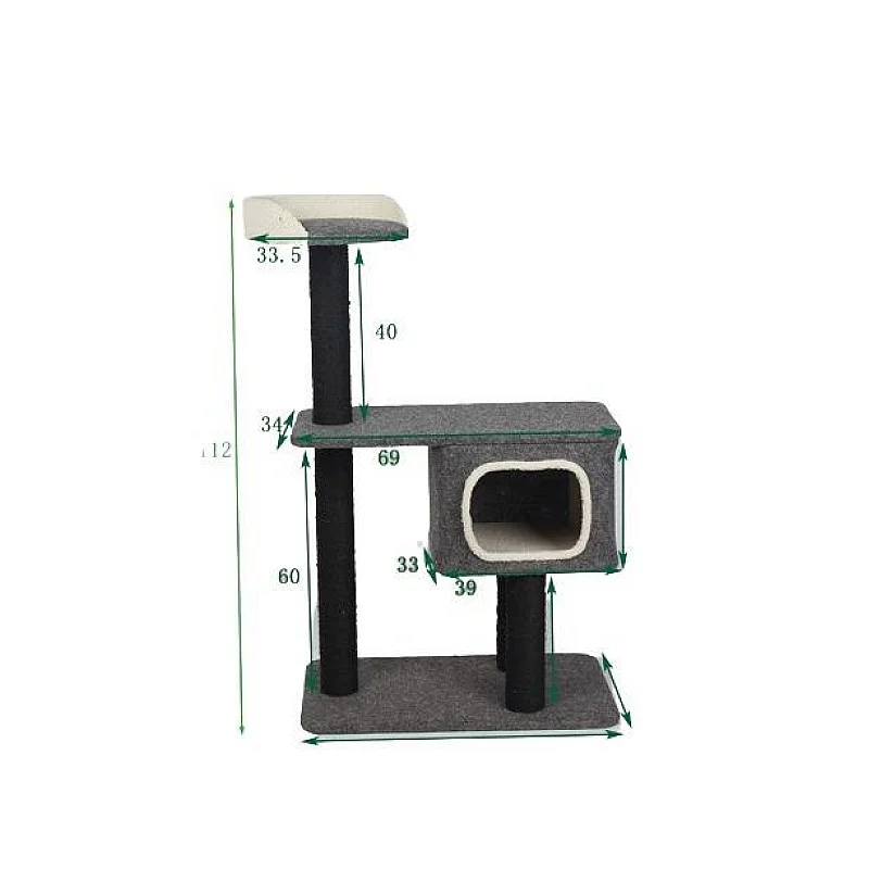 Skrāpis kaķiem Höppy. 70 cm x 41 cm x 112 cm Skrāpis kaķiem Höppy. 70 cm x 41 cm x 112 cm