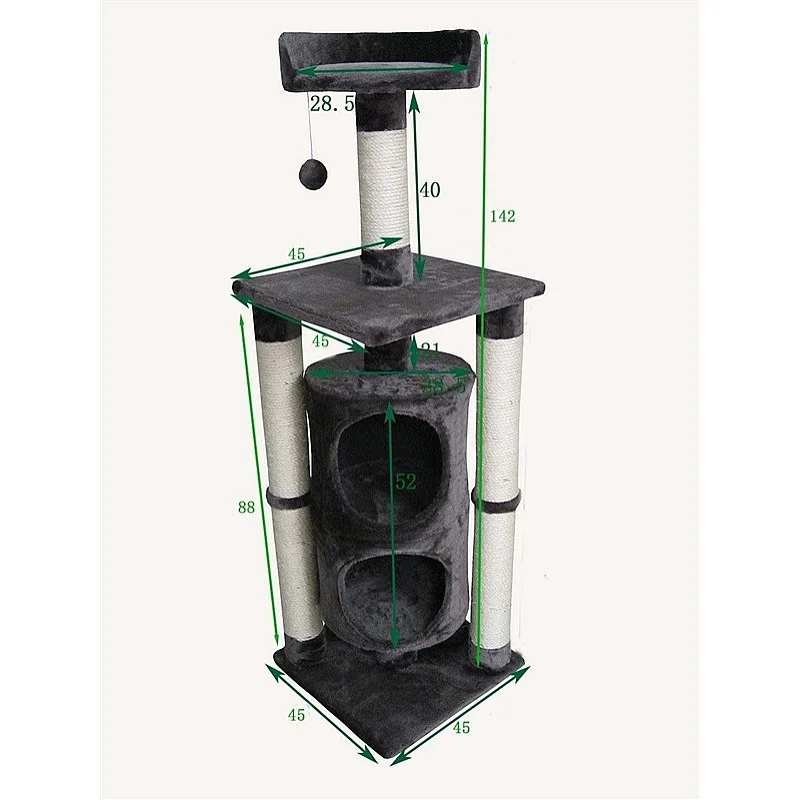 Skrāpis kaķiem Höppy. 46 cm x 23 cm x 142 cm Skrāpis kaķiem Höppy. 46 cm x 23 cm x 142 cm