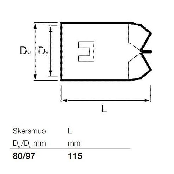 Drenažo vamzdžių aklė Wavin. Ø 80 mm