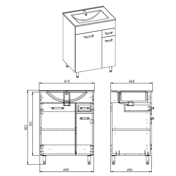 SET NIKA 60 2D 1DR WHITE HG