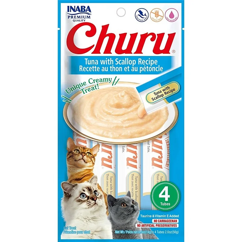 Skanėstas katėms Churu Cat Tuna Scallop 0.056 kg. 4 vnt.