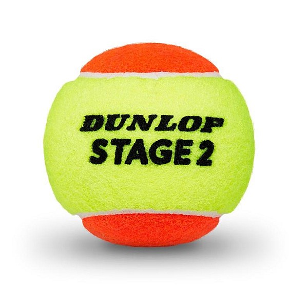 TENNIS BALLS DUNLOP STAGE 2 ORANGE ITF