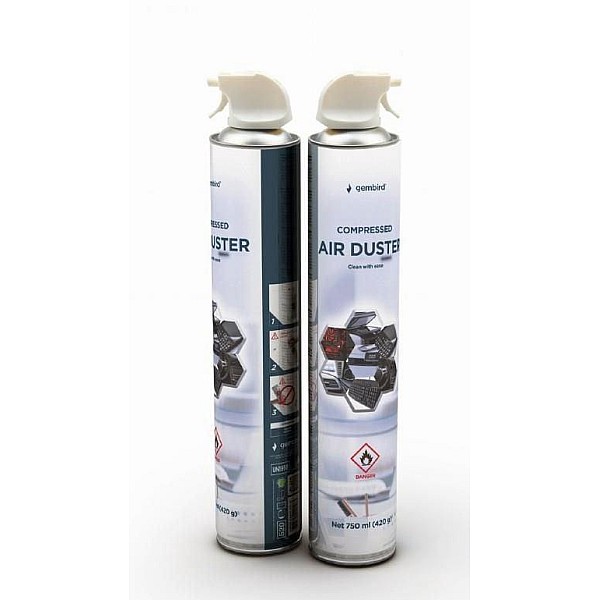 COMPRESSD GAS AIR DUSTER 750ML GEMBIRD