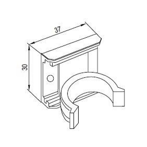 HOLDER LEG REG BLACK(100/1500)