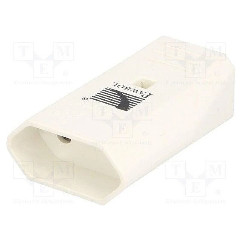 FLAT SOCKET 10A/250V. WHITE. D.3109