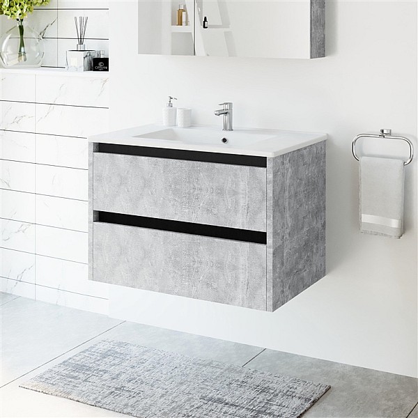 WASHBASIN CABINET SA 70DL CONCRETE