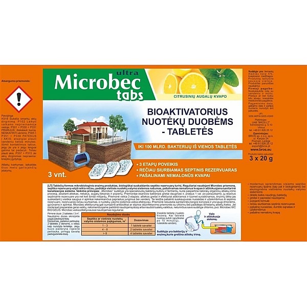 BROS - MICROBEC SEPTIC TABLET 3 PCS