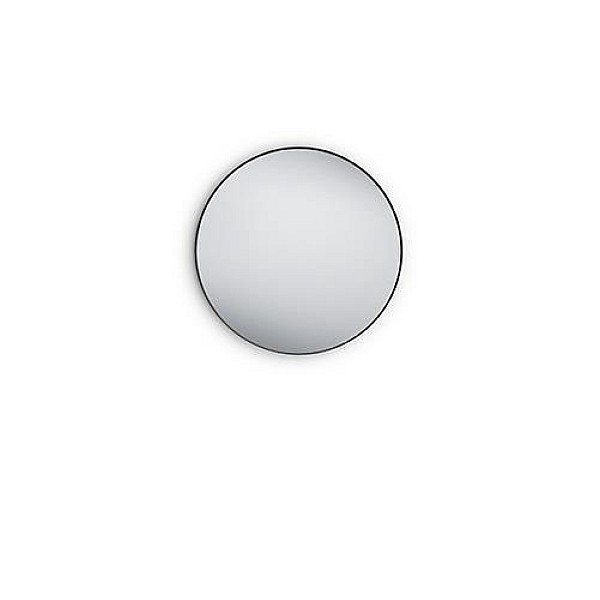 BRITTA MIRROR 80CM ROUND BLACK