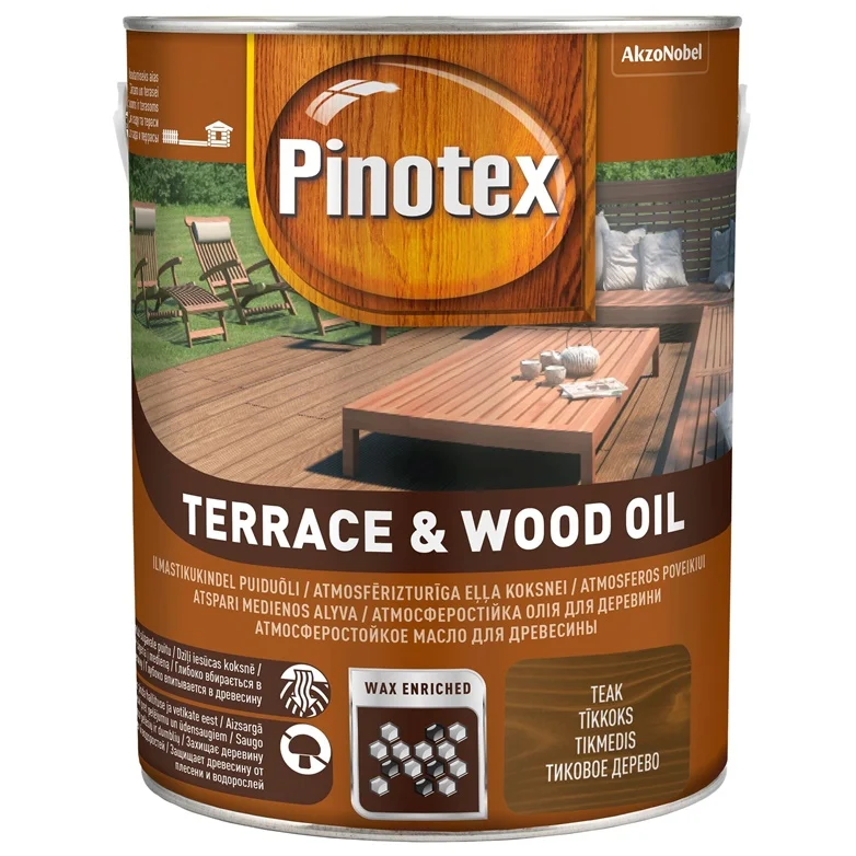 PINOTEX TERRACE WOOD OIL TEAK 3L