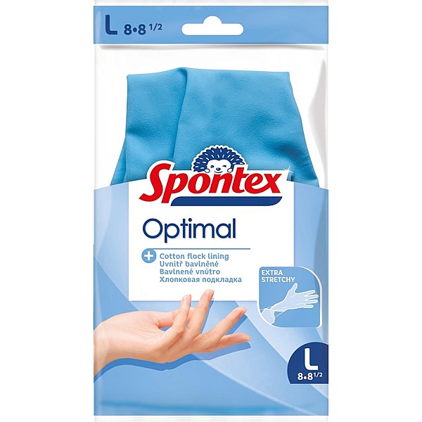 LATEX GLOVES SPONTEX OPTIMAL L