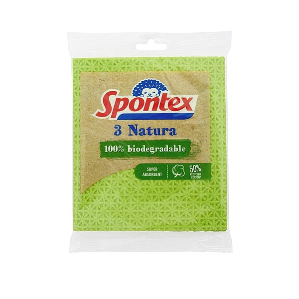 SPONGE CLOTH NATURA 3PCS