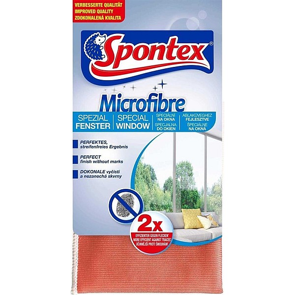 Mikropluošto šluostė langams valyti Spontex Microfibre