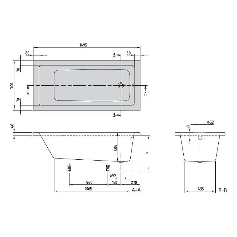 AKRILA VANNA VILLEROYBOCH TARGA 1.5X0.7M AKRILA VANNA VILLEROYBOCH TARGA 1.5X0.7M