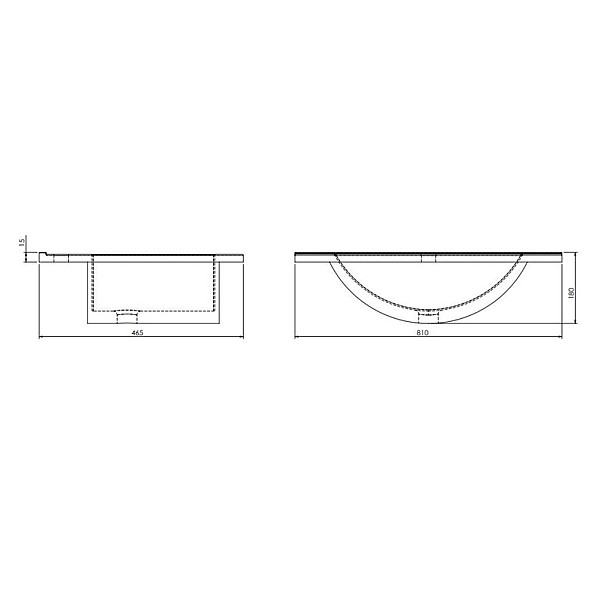 CERAMIC WASHBASIN PLAN 80  CM