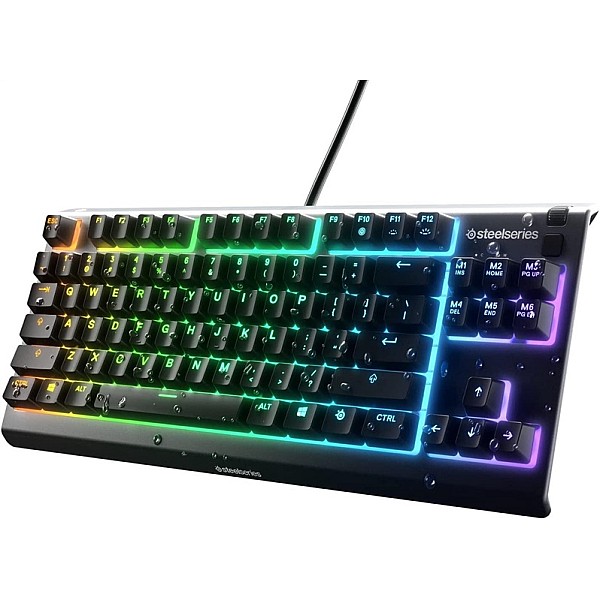 Klaviatūra Steelseries Apex 3 TKL EN. melna