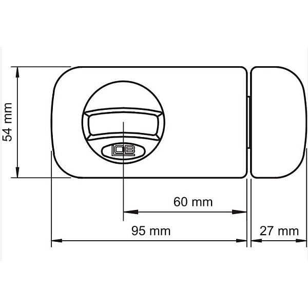 RIM LOCK TB61. GRAPHITE