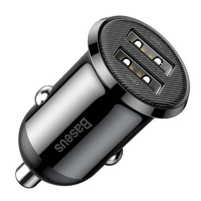 Lādētājs Baseus Grain Pro CCALLP-01. 2 x USB. melna Lādētājs Baseus Grain Pro CCALLP-01. 2 x USB. melna