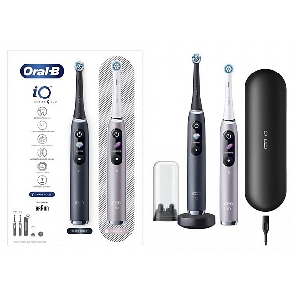 Elektriniai Dantų Šepetėliai Oral-B iO Series 9. 2 vnt.