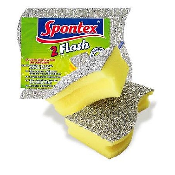 SCOURING SPONGES SPONTEXFLASH 2 PCS