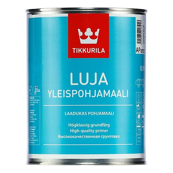 Gruntas Tikkurila Luja Yleispohjamaali AP. balti. 0.9 l