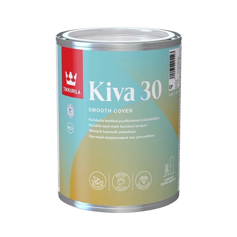Lakas Tikkurila Kiva 30. pusiau matinis. 0.9 l