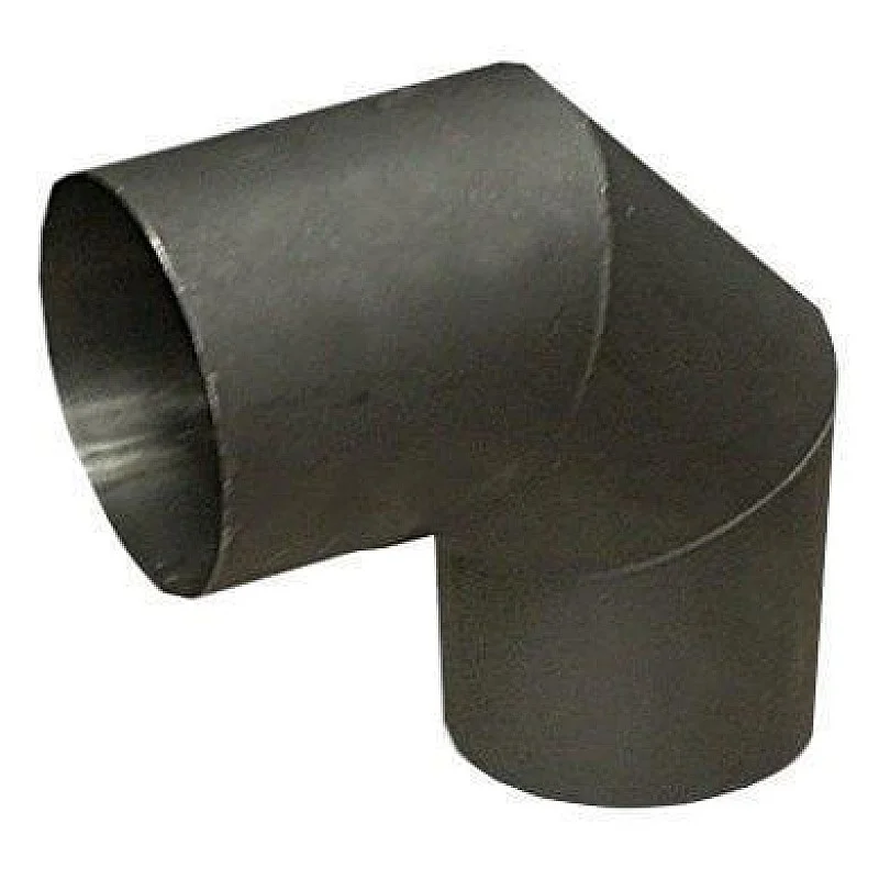 Dūmtraukio alkūnė ABX. 130 mm. 1.5 mm. 90° Dūmtraukio alkūnė ABX. 130 mm. 1.5 mm. 90°