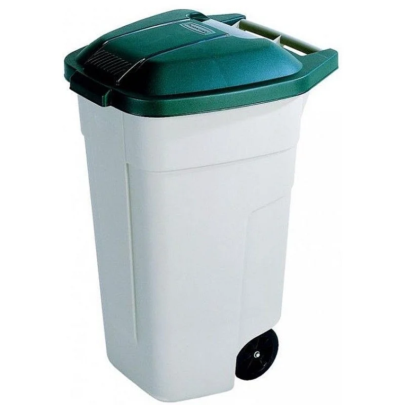 Šiukšlių konteineris Curver. žalia/kreminė/smėlio. 110 l Šiukšlių konteineris Curver. žalia/kreminė/smėlio. 110 l